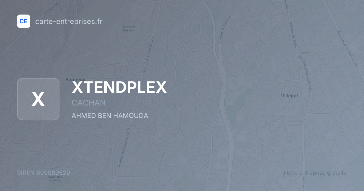 XTENDPLEX — 809069529 — fiche entreprise
