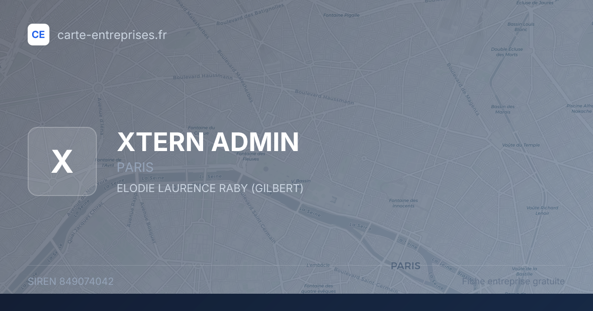 XTERN ADMIN — 849074042 — fiche entreprise