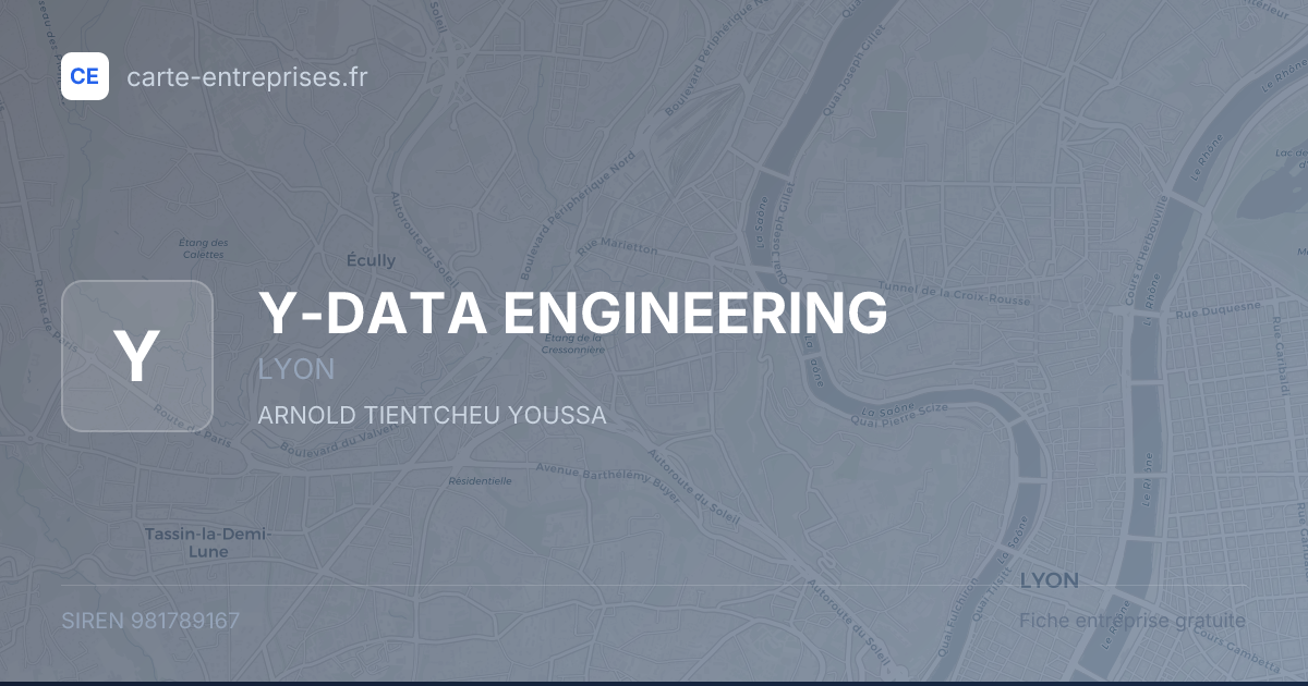Y-DATA ENGINEERING — 981789167 — fiche entreprise