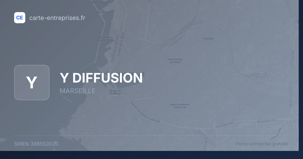 Y DIFFUSION — 398550020 — fiche entreprise