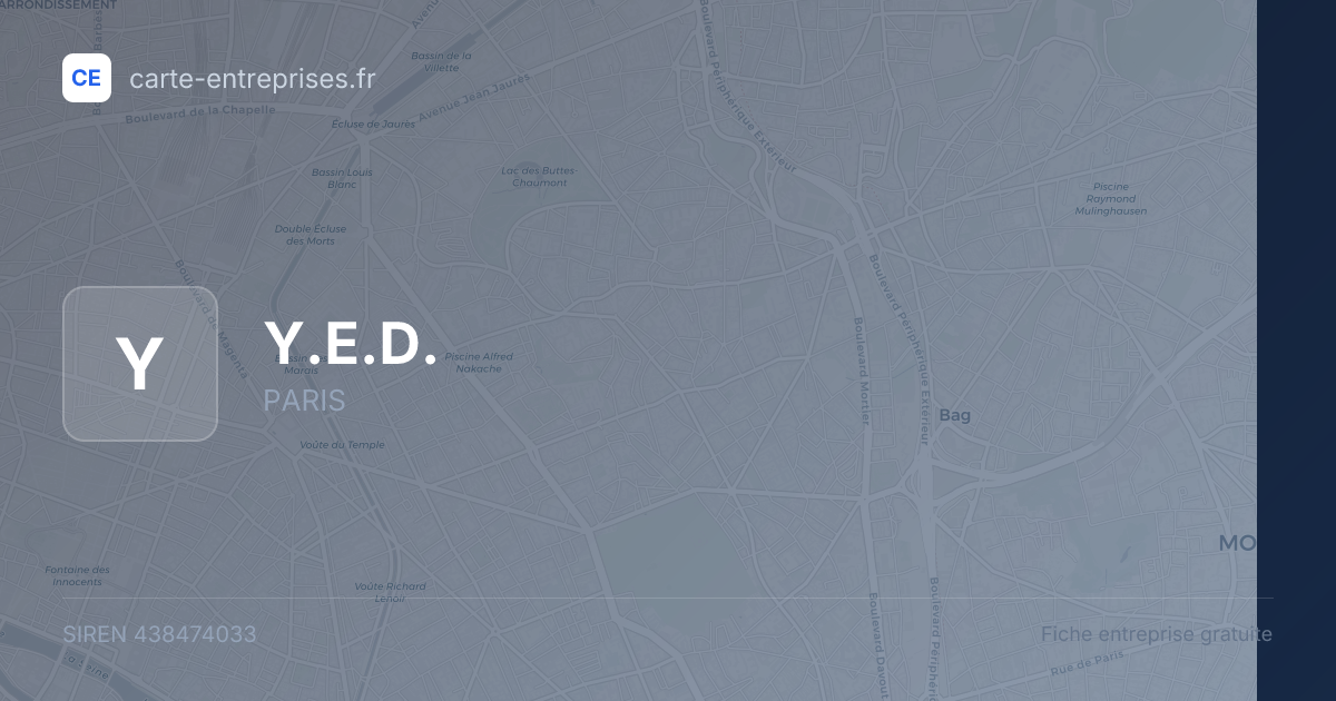 Y.E.D. — 438474033 — fiche entreprise