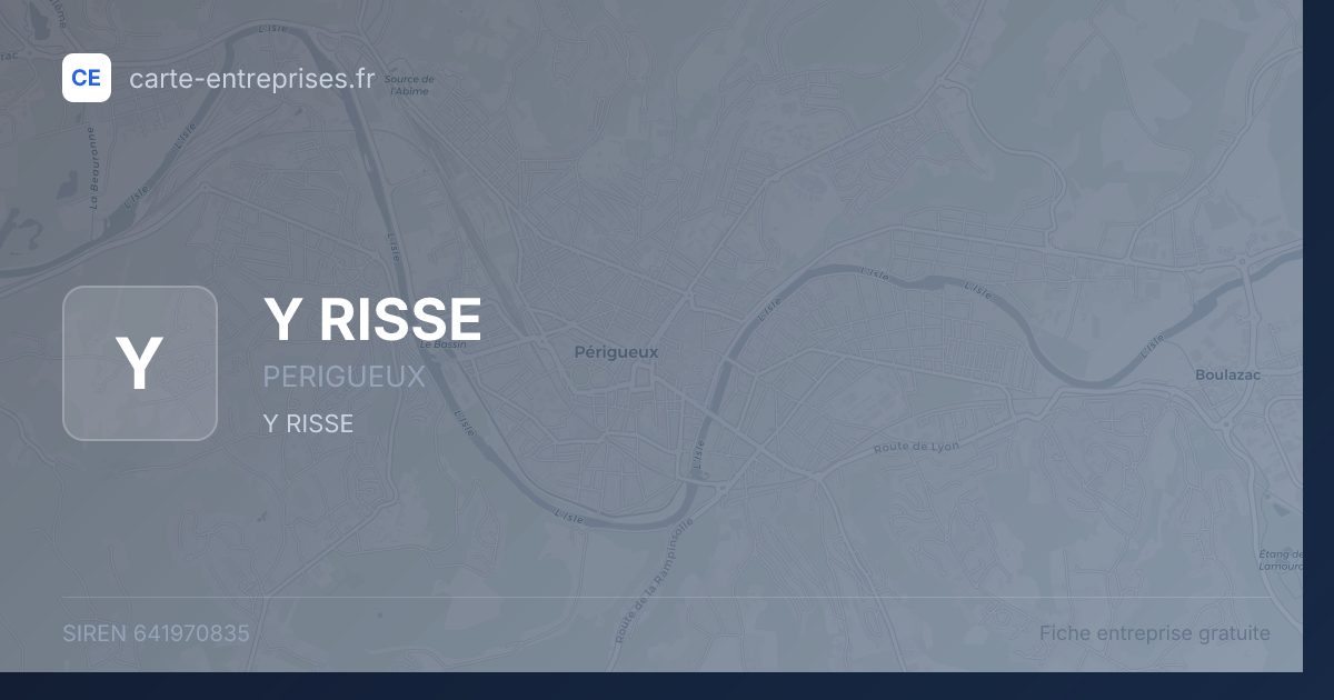 Y RISSE — 641970835 — fiche entreprise