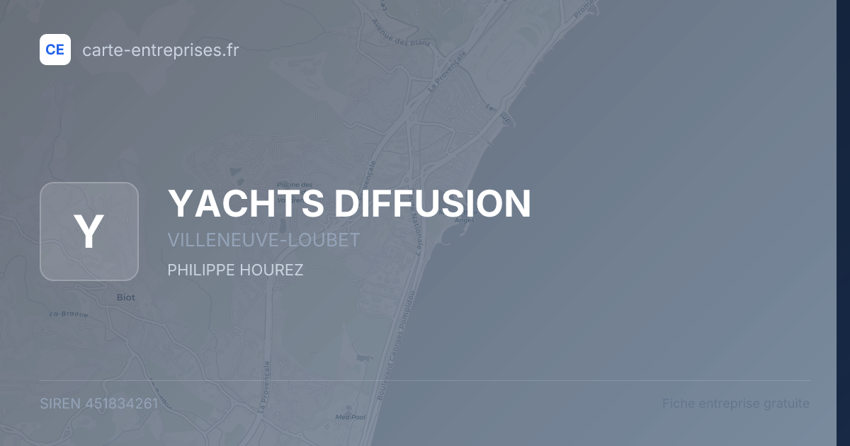 YACHTS DIFFUSION — 451834261 — fiche entreprise