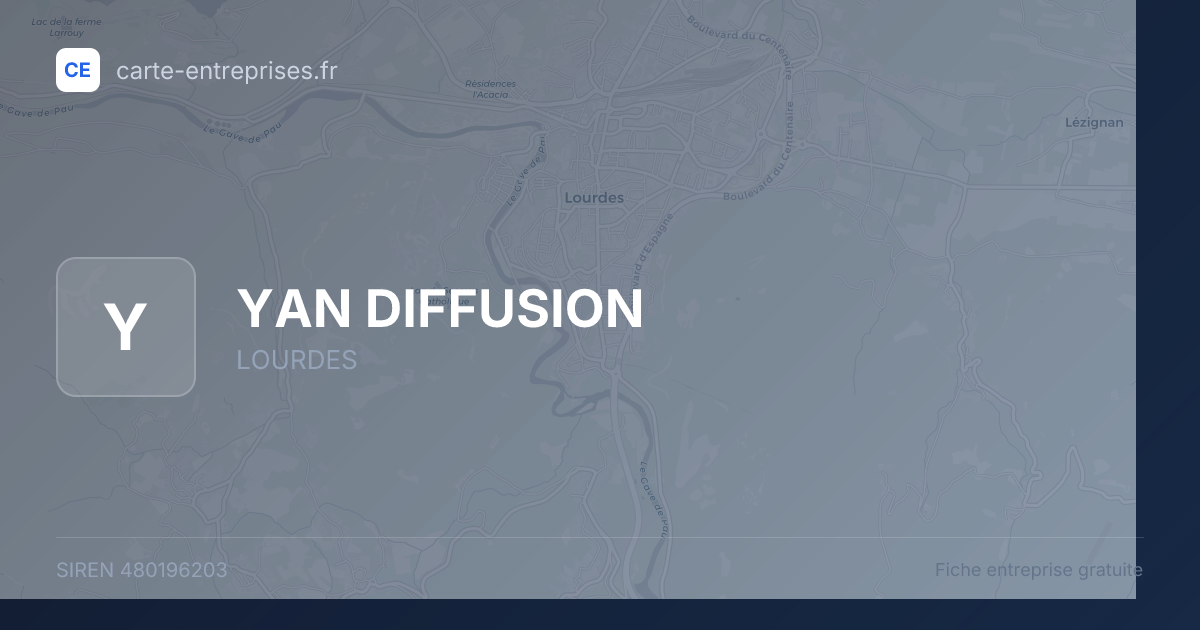 YAN DIFFUSION — 480196203 — fiche entreprise
