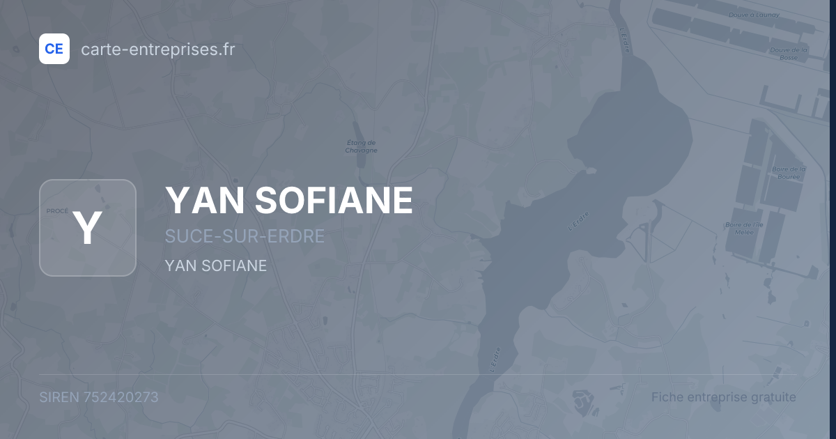 YAN SOFIANE — 752420273 — fiche entreprise