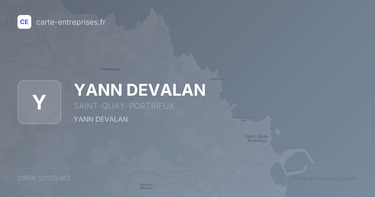 YANN DEVALAN — 321572463 — fiche entreprise