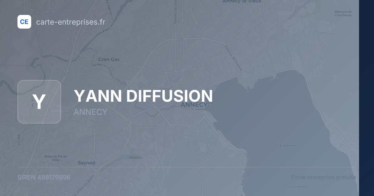 YANN DIFFUSION — 488179896 — fiche entreprise