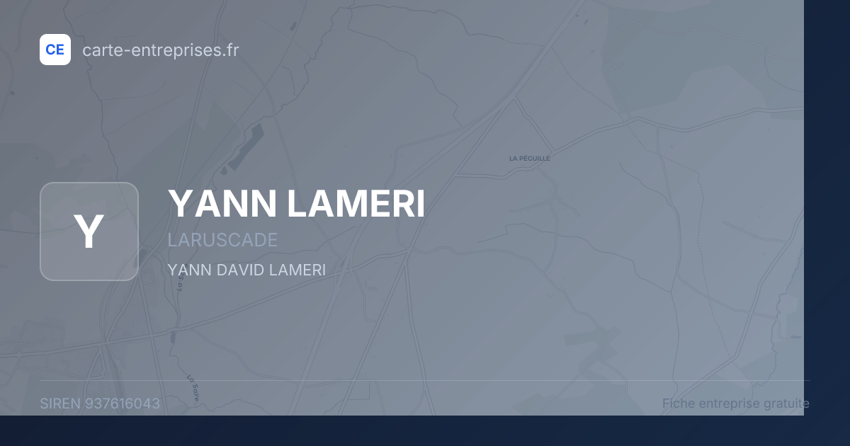 YANN LAMERI — 937616043 — fiche entreprise