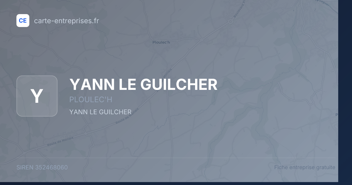 YANN LE GUILCHER — 352468060 — fiche entreprise