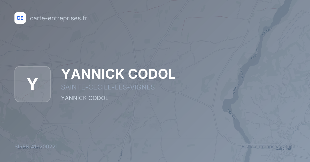 YANNICK CODOL — 413200221 — fiche entreprise