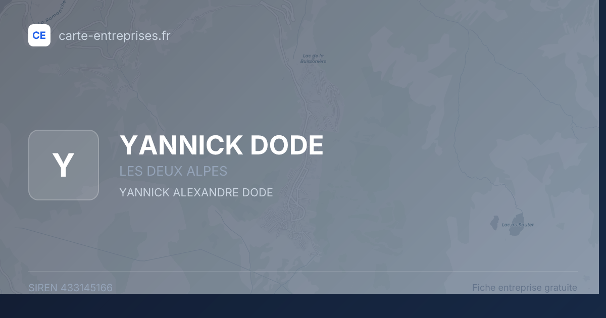 YANNICK DODE — 433145166 — fiche entreprise