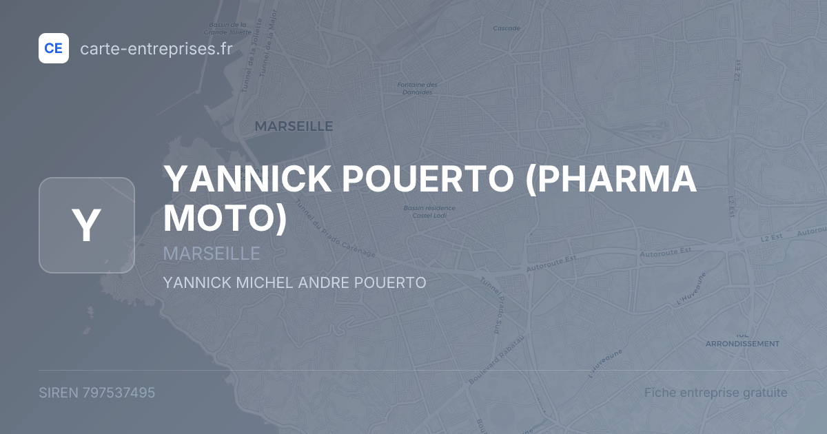 YANNICK POUERTO (PHARMA MOTO) — 797537495 — fiche entreprise