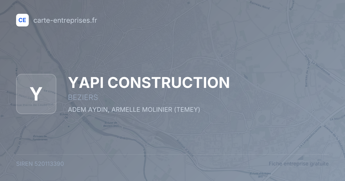 YAPI CONSTRUCTION — 520113390 — fiche entreprise