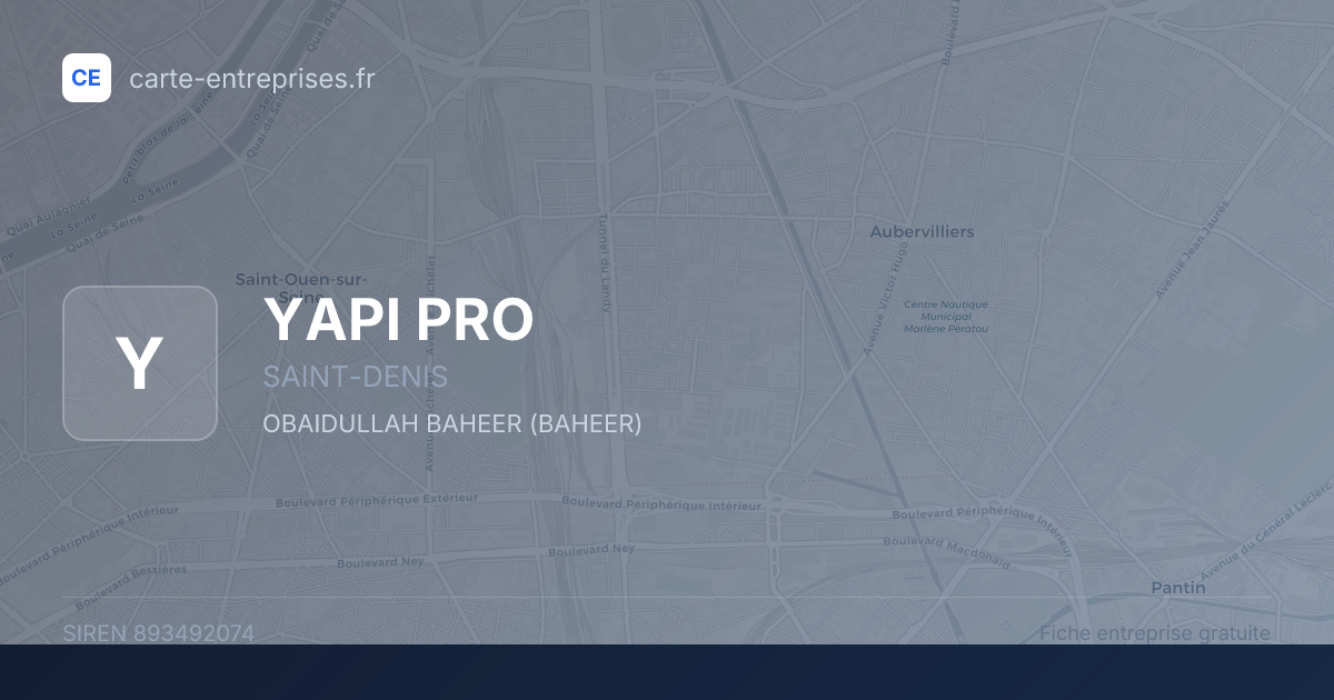 YAPI PRO — 893492074 — fiche entreprise