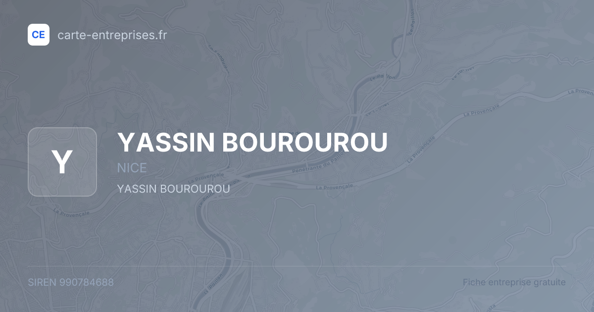 YASSIN BOUROUROU — 990784688 — fiche entreprise
