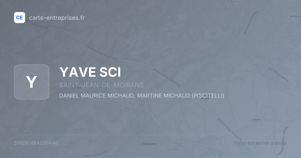 YAVE SCI — 484539440 — fiche entreprise