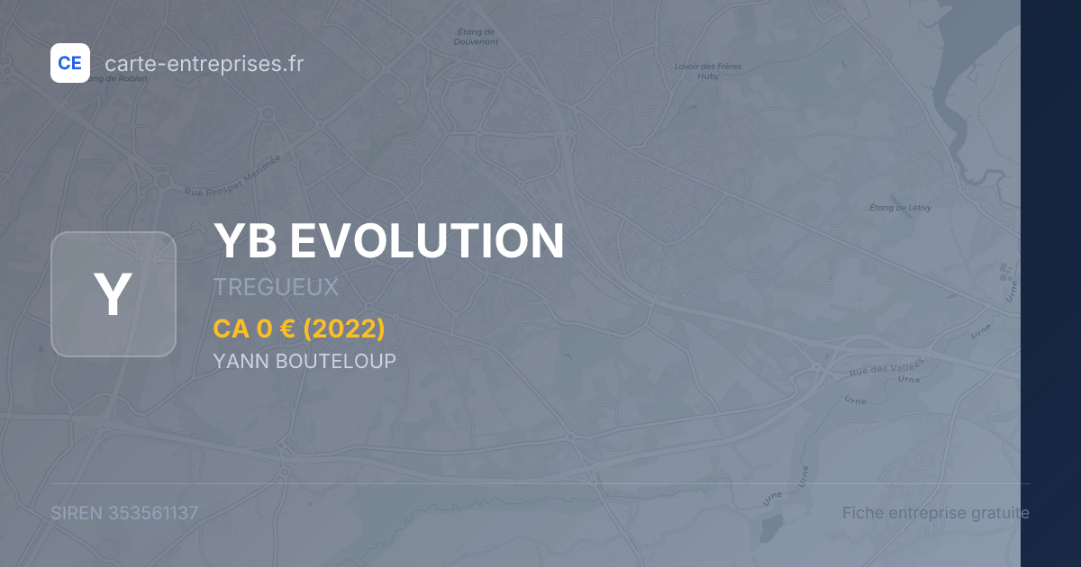 YB EVOLUTION — 353561137 — fiche entreprise
