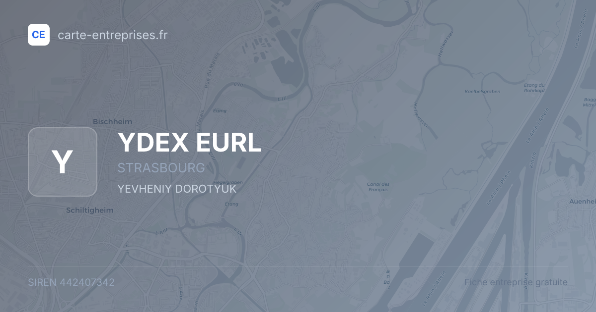 YDEX EURL — 442407342 — fiche entreprise
