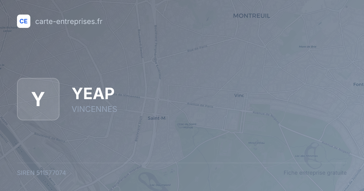 YEAP — 511577074 — fiche entreprise