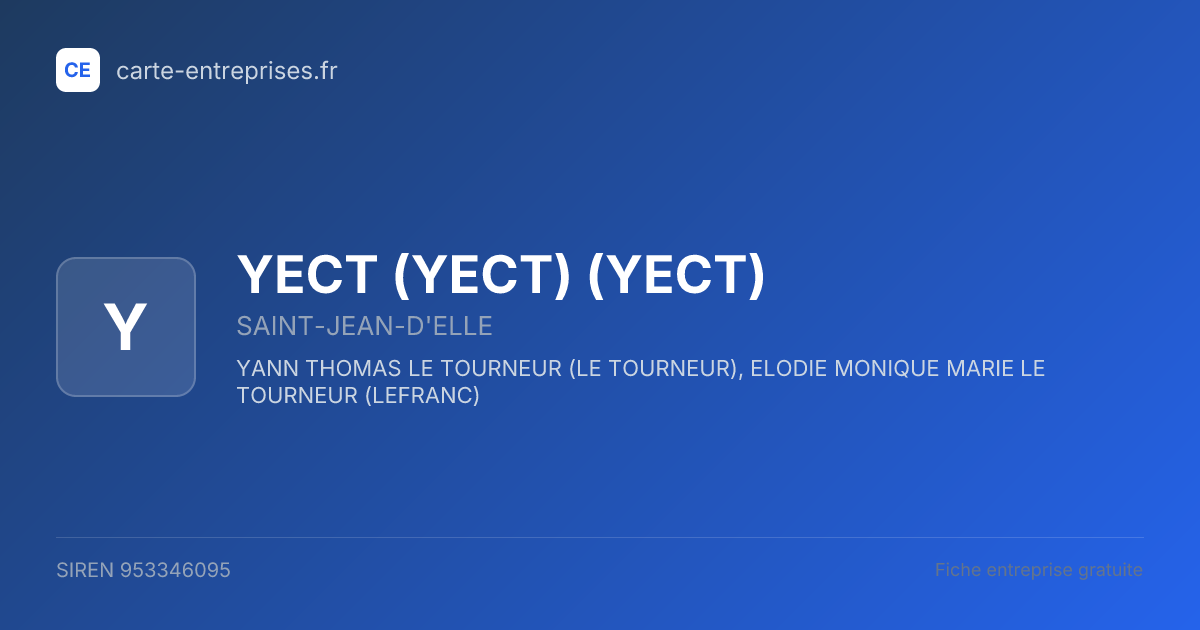 YECT (YECT) (YECT) — 953346095 — fiche entreprise