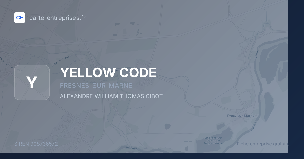 YELLOW CODE — 908736572 — fiche entreprise