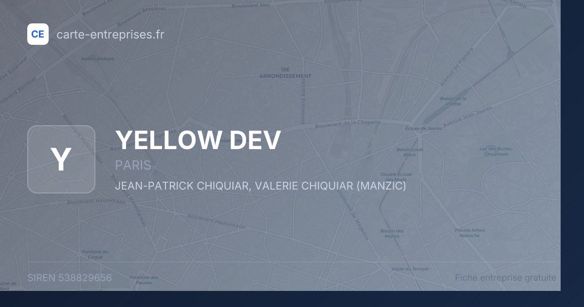 YELLOW DEV — 538829656 — fiche entreprise