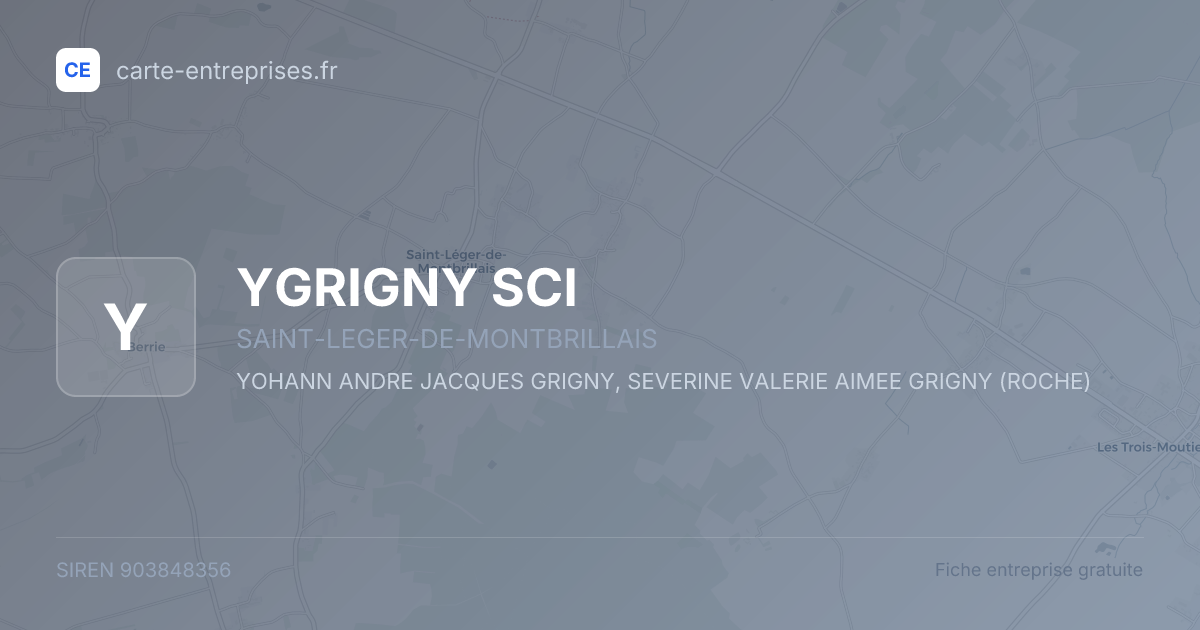 YGRIGNY SCI — 903848356 — fiche entreprise