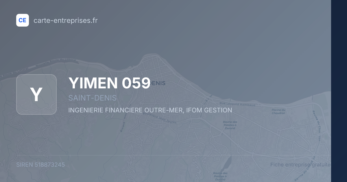 YIMEN 059 — 518873245 — fiche entreprise
