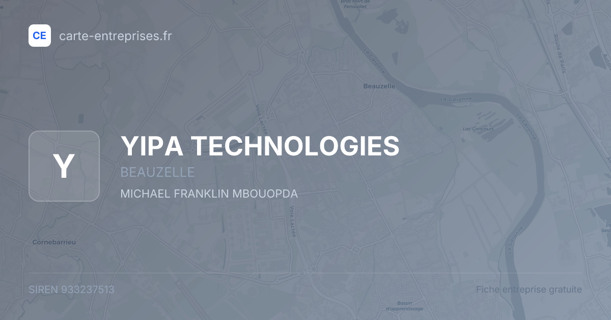 YIPA TECHNOLOGIES — 933237513 — fiche entreprise