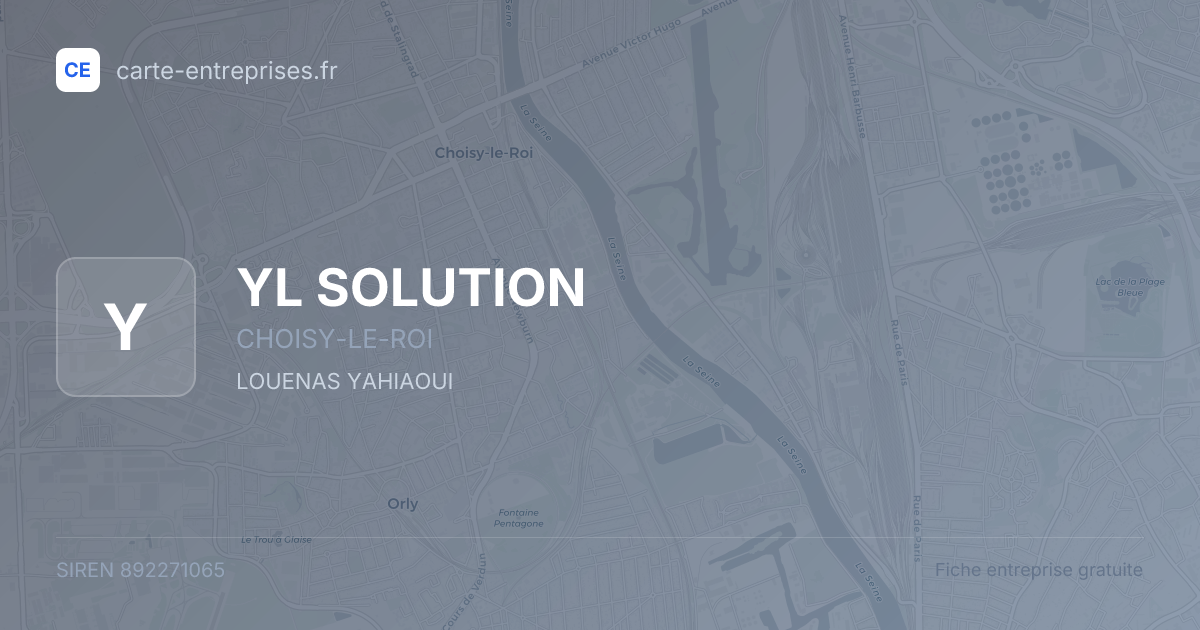 YL SOLUTION — 892271065 — fiche entreprise