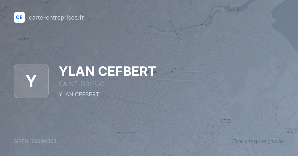 YLAN CEFBERT — 102296803 — fiche entreprise