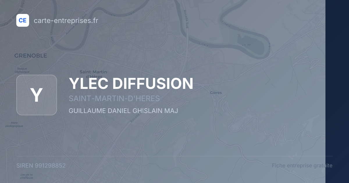 YLEC DIFFUSION — 991298852 — fiche entreprise