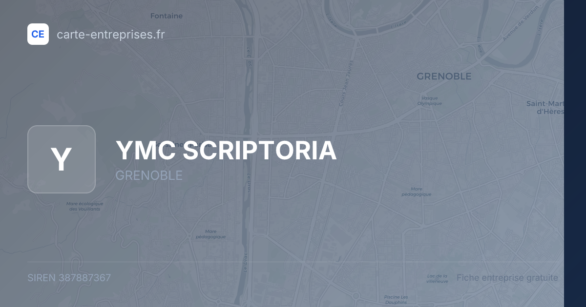 YMC SCRIPTORIA — 387887367 — fiche entreprise