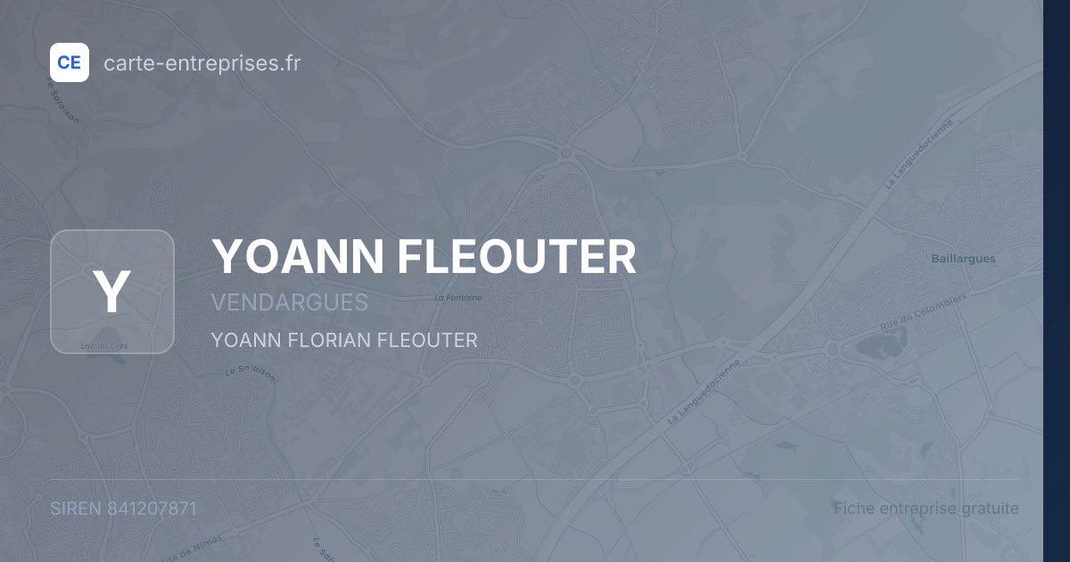 YOANN FLEOUTER — 841207871 — fiche entreprise