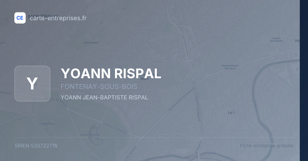 YOANN RISPAL — 533722716 — fiche entreprise