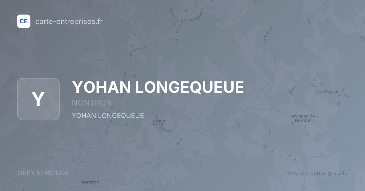 YOHAN LONGEQUEUE — 534971098 — fiche entreprise