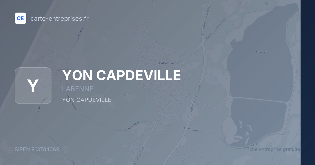 YON CAPDEVILLE — 913784369 — fiche entreprise