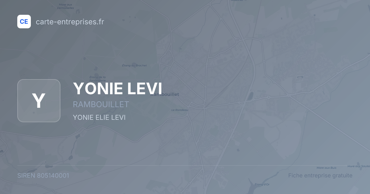YONIE LEVI — 805140001 — fiche entreprise