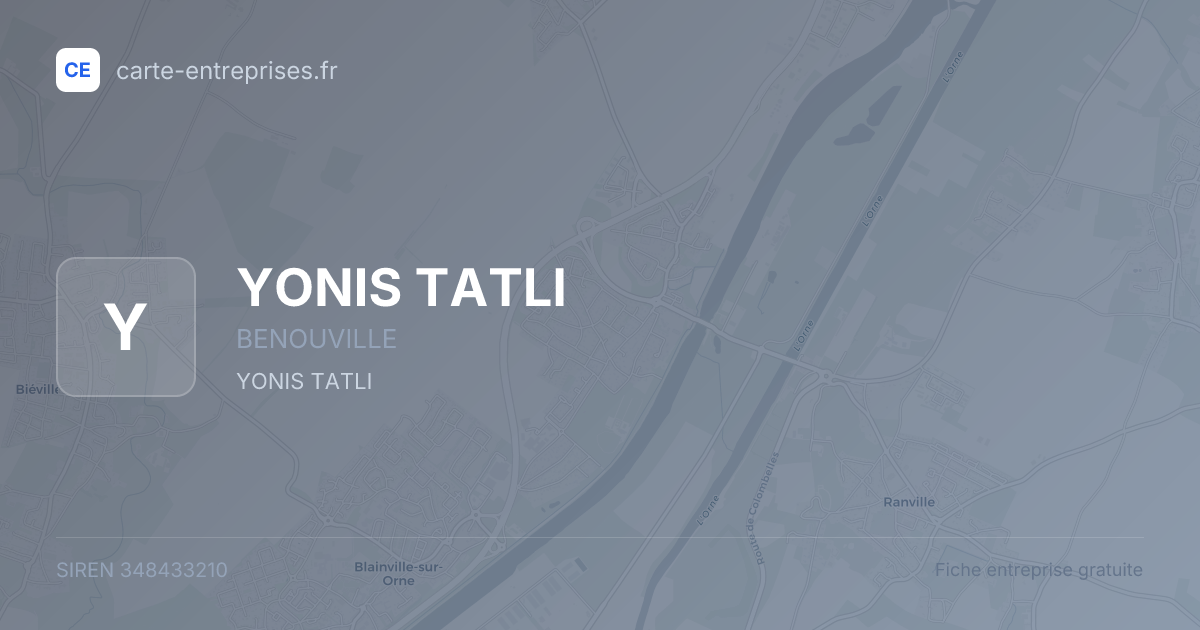YONIS TATLI — 348433210 — fiche entreprise