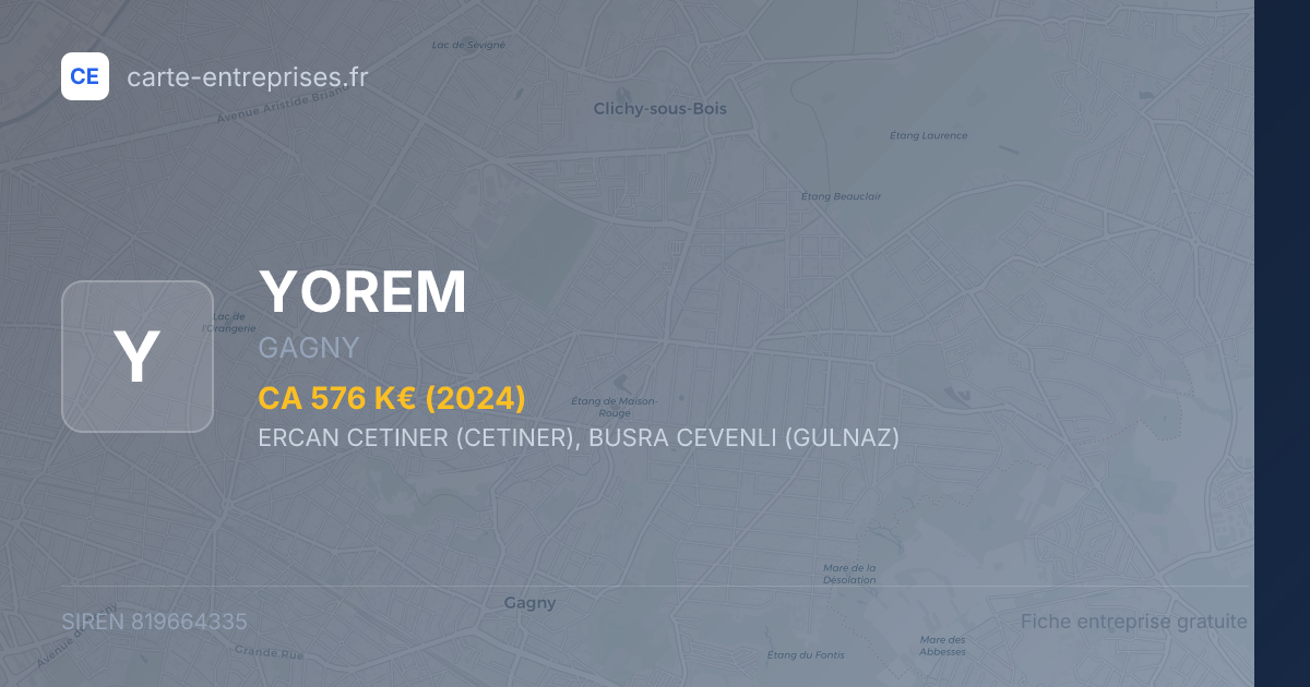 YOREM — 819664335 — fiche entreprise
