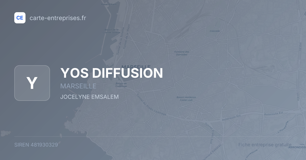 YOS DIFFUSION — 481930329 — fiche entreprise