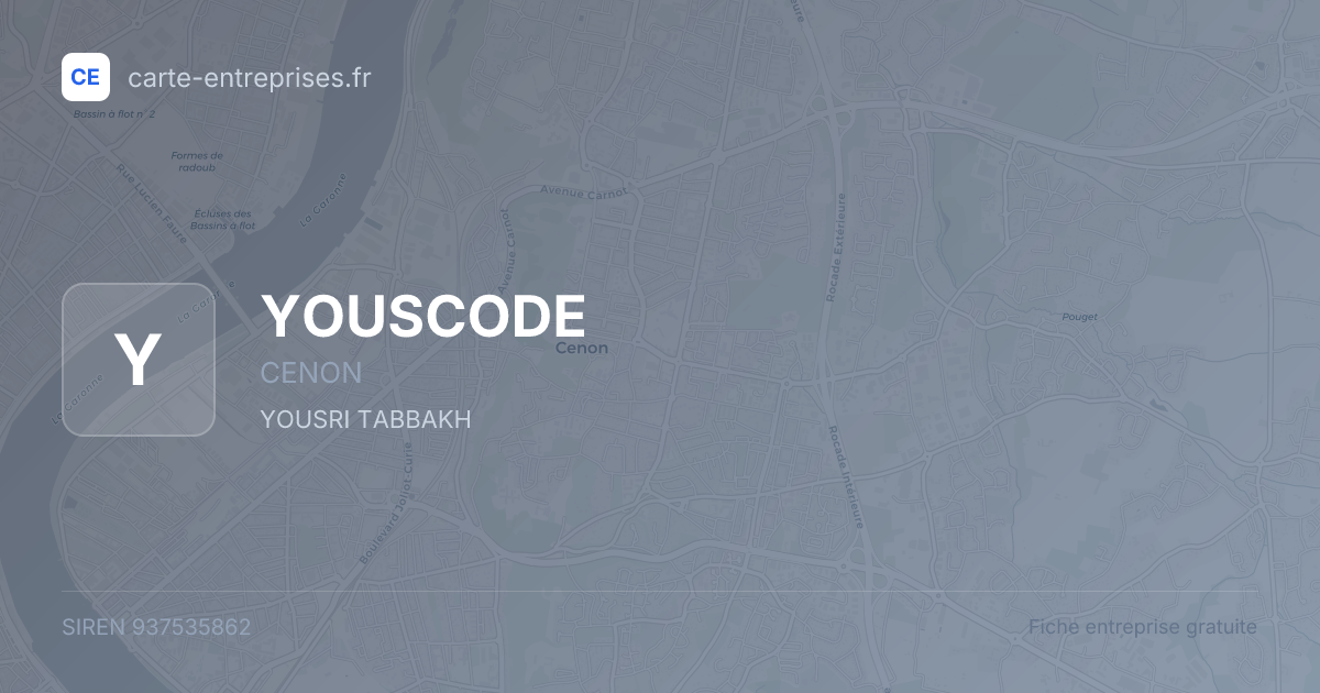 YOUSCODE — 937535862 — fiche entreprise