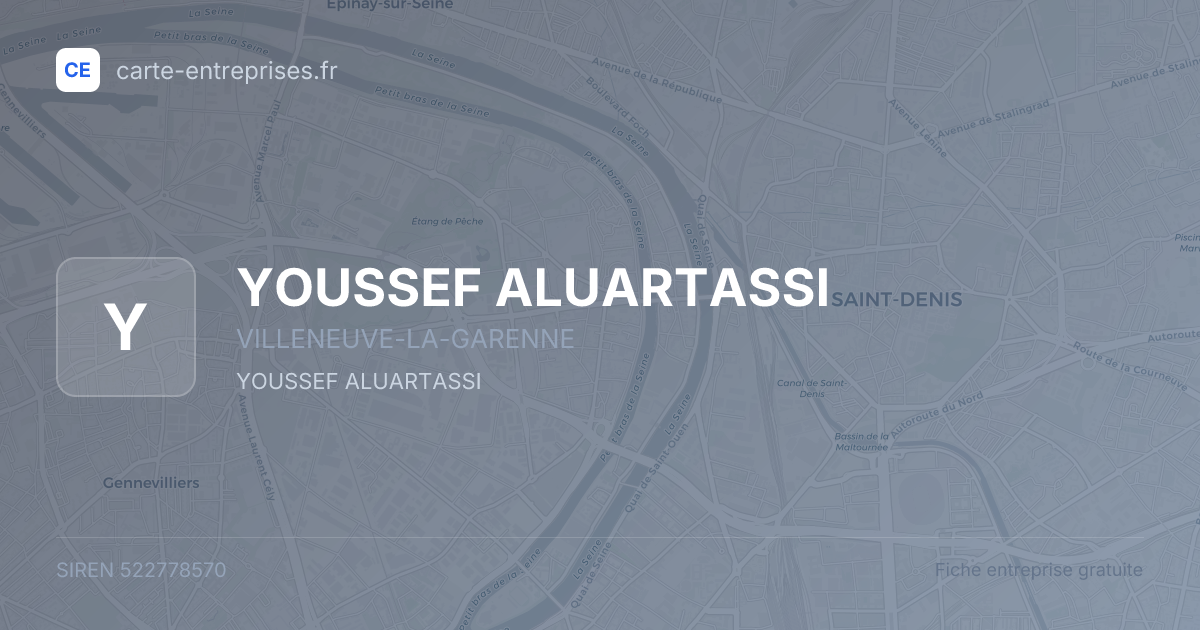YOUSSEF ALUARTASSI — 522778570 — fiche entreprise