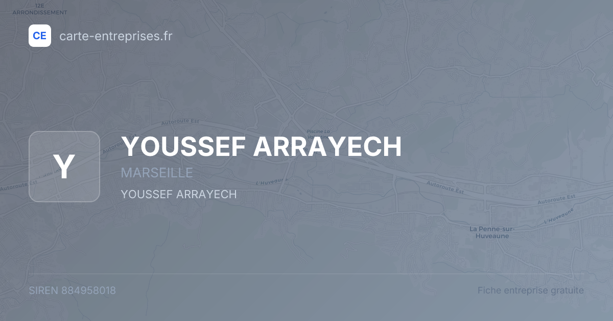 YOUSSEF ARRAYECH — 884958018 — fiche entreprise