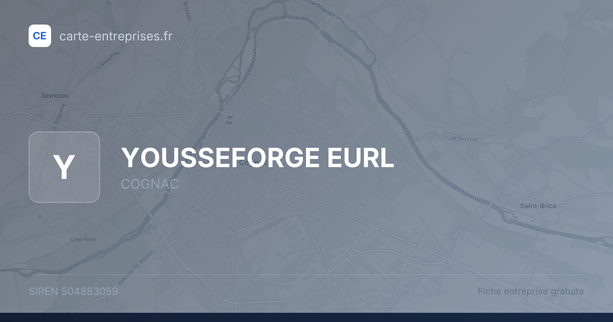 YOUSSEFORGE EURL — 504883059 — fiche entreprise