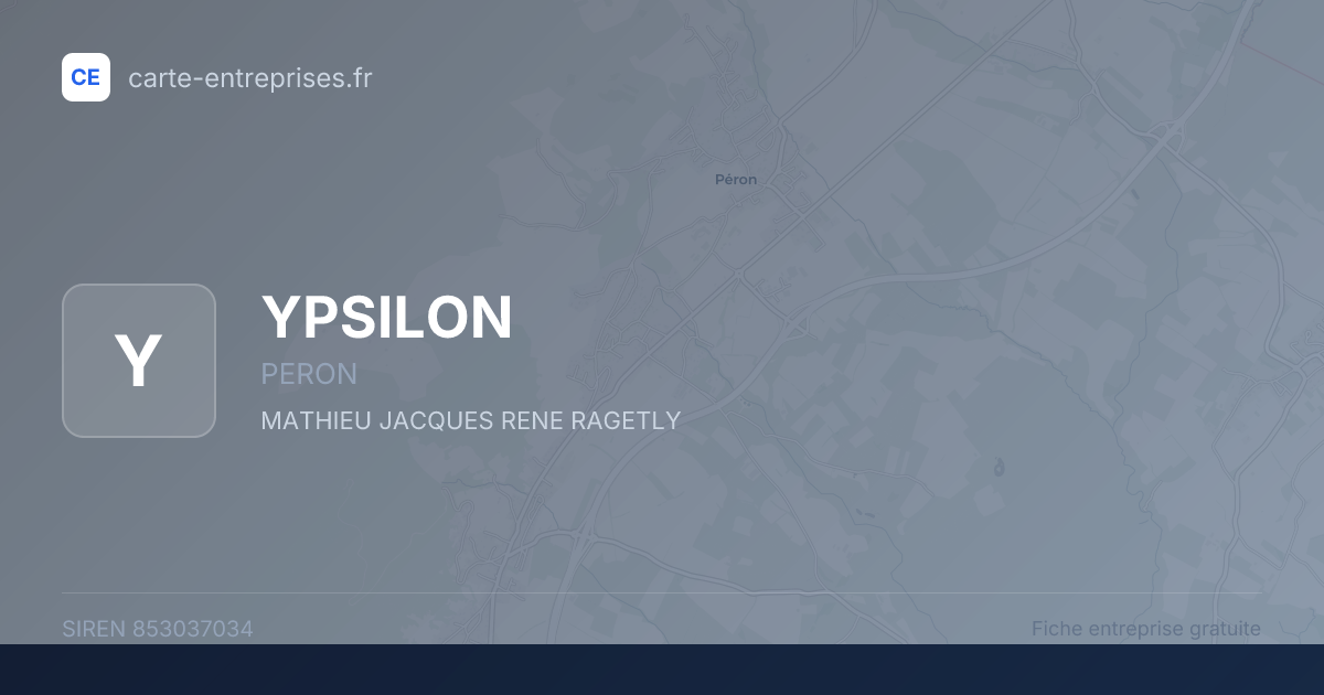 YPSILON — 853037034 — fiche entreprise