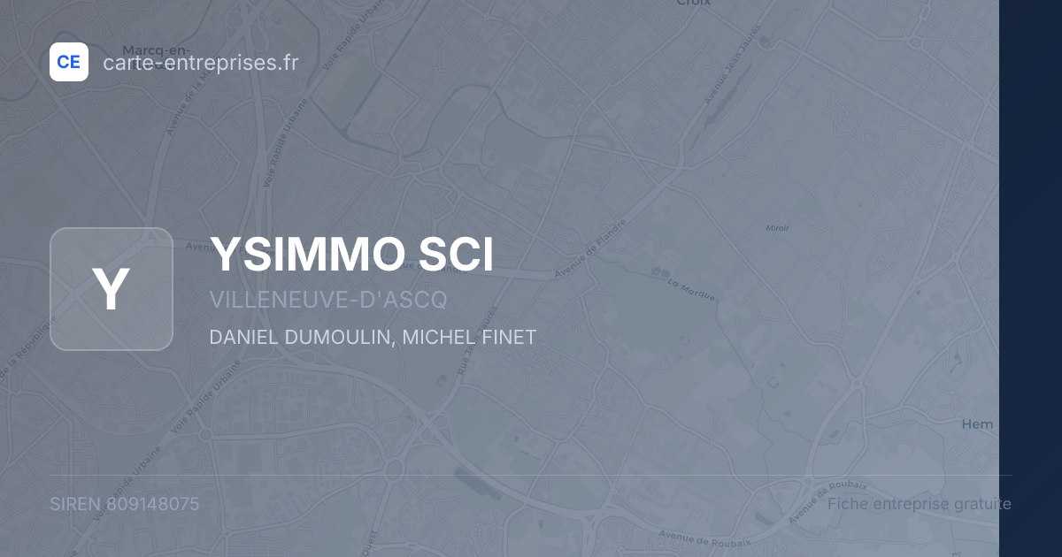YSIMMO SCI — 809148075 — fiche entreprise