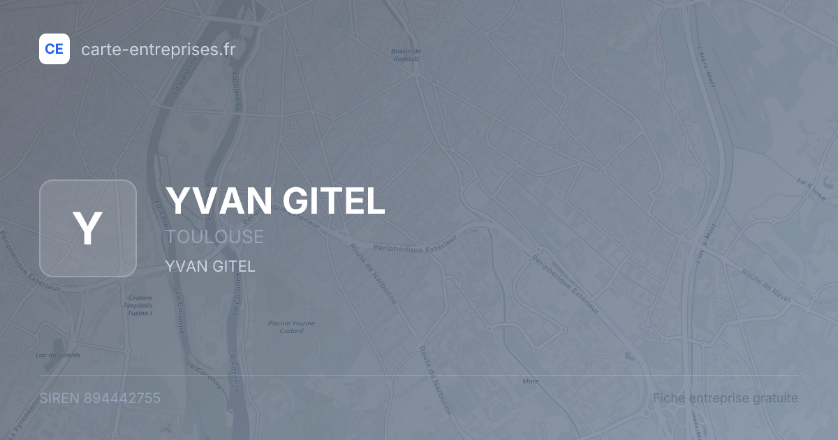 YVAN GITEL — 894442755 — fiche entreprise