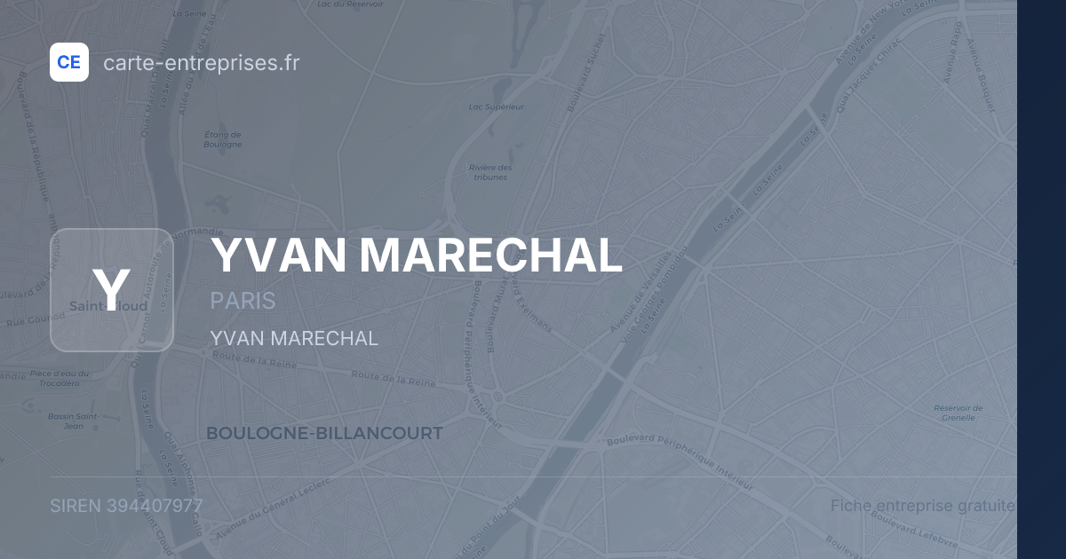 YVAN MARECHAL — 394407977 — fiche entreprise