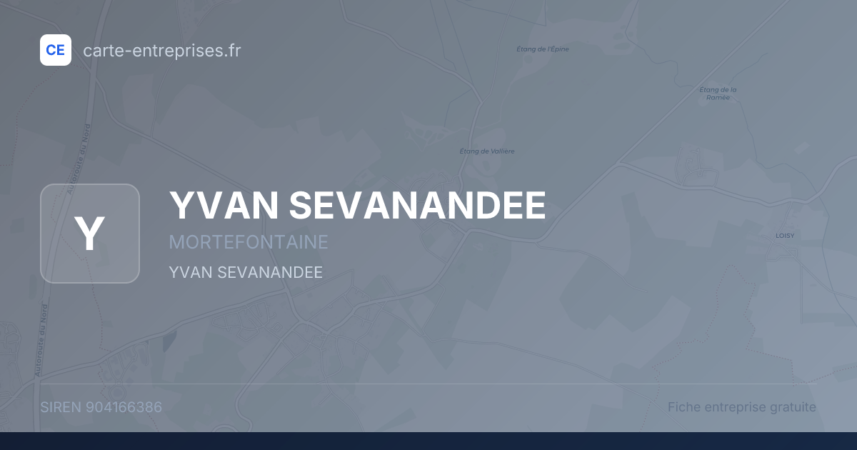 YVAN SEVANANDEE — 904166386 — fiche entreprise